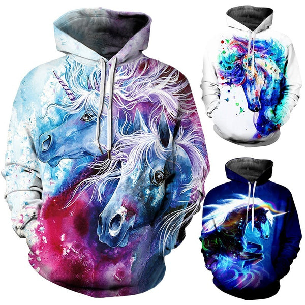 3D Digital Printing Long-Sleeved Sports Sweatshirt