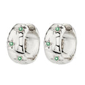 Cold Style High-grade Photosensitive Surface Earrings Micro-inlaid Asterism Zircon Small Ear Ring