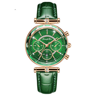 Buy green Waterproof Casual Three-eye Women&#39;s Watch