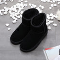 Women's Snow Short Flat Bottom Fleece-lined Cotton Boots