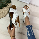 Women Ethnic Style Flower Print Sandals