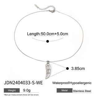 Buy jdn2404033swe Women&#39;s Stainless Steel Necklace Special-interest Design Ivory