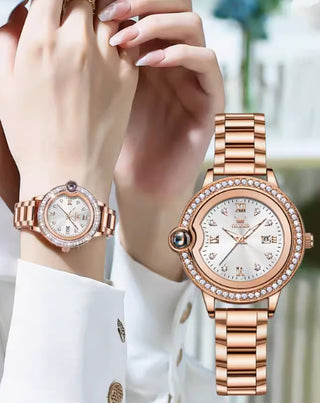 Buy rose-gold Explosions Waterproof Ladies Watch Women