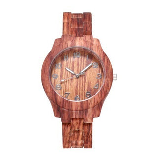 Buy dark-coffee Bamboo Pattern Fashion Numbers Creative Men&#39;s And Women&#39;s Watches