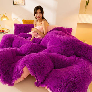 Buy meizi-jade Super Soft Long Fleece Mink Crystal Velvet Thickened Warm Winter Quilt