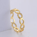 Japanese And Korean Simple Hollow Loop Infinite Symbol Ring