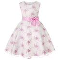 Girls Embroidered Princess Dress Lace