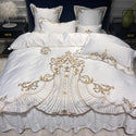 European-style Bed Linen, Bed Skirt, Light Luxury Style Four-piece Suit