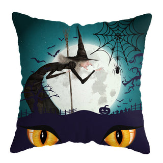 Buy a21 Linen Skull Halloween Pillow Cover