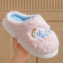 Men and Women Cute Cartoon Cotton Slippers