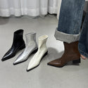 Female Boots Fashion Chunky Heel Skinny Martin Boots