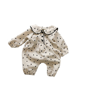 Buy beige Baby Onesie Autumn Corduroy Baby Suit