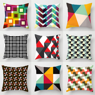 Geometric Abstract Living Room Sofa Cushion Cover Waist Support Nap Pillow Back Cushion Pillow Cover