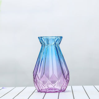 Buy 15twocolorblue-purple EuropeanGradient Ins Wind  Glass Vase