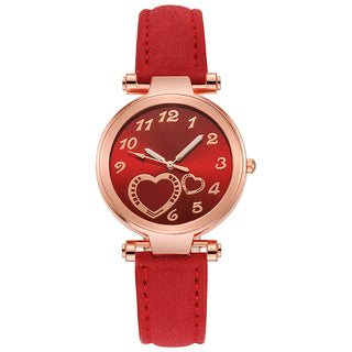 Buy red Retro Love Watch Women&#39;s Niche Simplicity