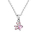 Pink sliver necklace