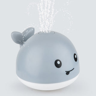 Buy grey New Baby Bathroom Bath Electric Induction Whale Spray Small Toy