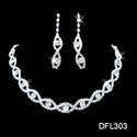 Two pieces of jewelry set, fashion bride jewelry set, electroplating alloy elegant jewelry factory direct sales