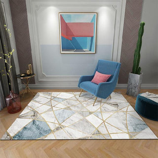 Buy marble-blue Nordic Carpet Living Room Coffee Table Blanket Modern Minimalist Bedroom