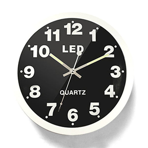 Luminous wall clock living room