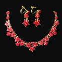 Direct supply of Korean crystal necklace, two sets of bridal jewelry set, fast selling pass for special purpose