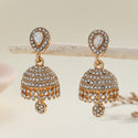 Bohemian Style Heart-shaped Diamond Bell-shaped Earrings