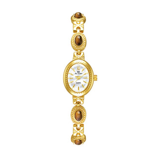 Buy tigereye-gold-white Natural Tigereye Maillard Advanced Chain Watch