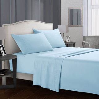 Buy light-blue Four-piece bed sheet set