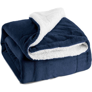 Buy tibetan-blue Sherpa lamb blanket