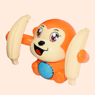 Buy orange Baby Toys Electric Tumbling Monkey Light Music Puzzle Sound Tipping Monkey Kids Toys Early Educational Toys For Children Gifts