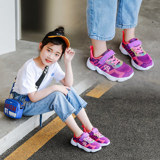 Buy purple Summer Children&#39;s Casual Sports Shoes Flying Woven Girls EVA Soles For Kids