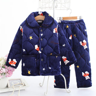 Buy 6161color Children&#39;s warm pajamas set