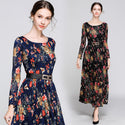 new women's lace dress print dress