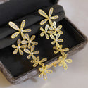 Flower Earrings For Women Elegant Exaggerated