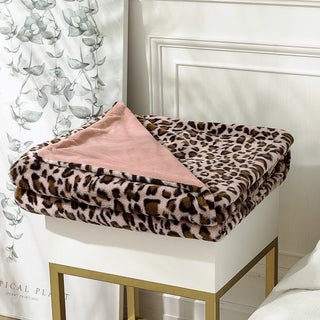 Buy pink Modern European-style Double Sofa Nap Blanket