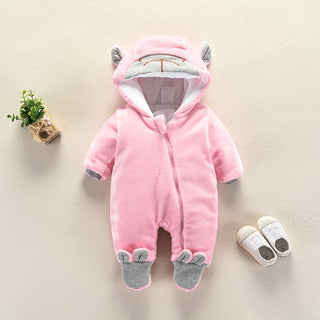 Buy pink Autumn and winter newborn climbing suit