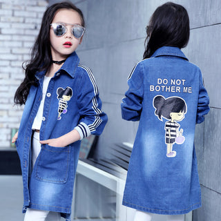 Buy blue British Children&#39;s Jacket Girls Spring And Autumn Big Children