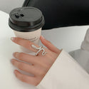 Gold Silver Punk Winding Snake Ring Index Finger Ring