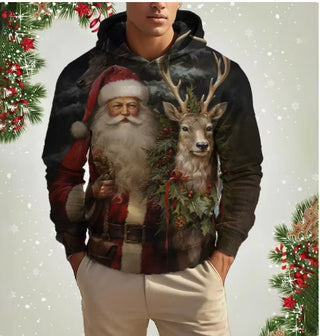 Buy yx4863 Santa Claus Men&#39;s Pattern Sweater