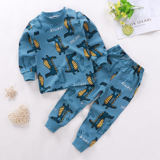 Buy a05 Boys And Girls Children&#39;s Underwear Suit Cotton Children Autumn And Winter Pajamas