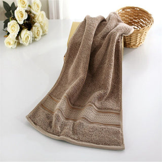 Buy brown High quality bathroom cotton towels for home