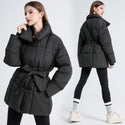 Plus Size Women's Mid-length Down Cotton-padded Jacket Thickened