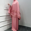 Solid color robe dress