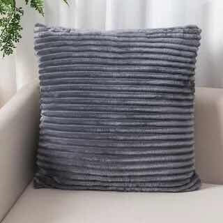 Buy dark-grey Solid Pillow Case Cushion