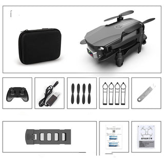 Buy black-standard-and-bag Folding Drone HD 4K Aerial Photography Mini Quadcopter Toy RC Airplane