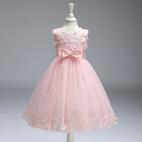 Summer Skirt Kids Girls Princess Tutu Flower Children Dress