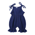 New Arrivals Newborn Toddler Baby Girls Sleeveless Solid Romper Jumpsuit Outfit