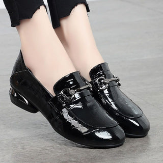 Buy black Soft Leather Slip-on Two-way Shoes