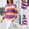 Wide Striped Pullover Base Knitwear Sweater