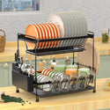 Double - Layer Multi - Functional Dish Rack Drain Basket For Storage And Arrangement